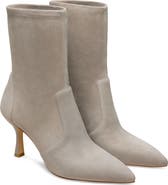Stuart Weitzman Valentina Stretch Leather Bootie
