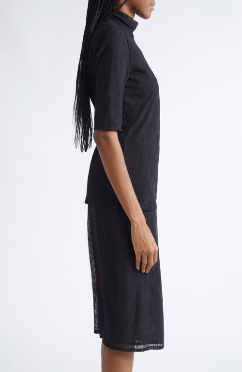 Stella Mccartney Stretch Lace Top In Black