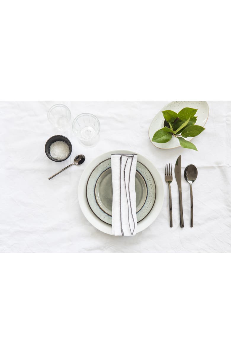 Mepra Due Spoons Set - 6 Pieces, Alternate, color, Black Gold