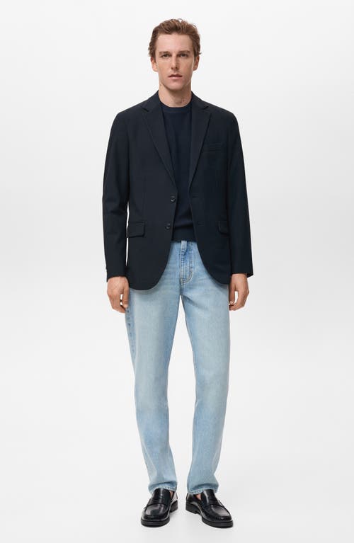 Mango Verner Slim Fit Suit Blazer In Blue