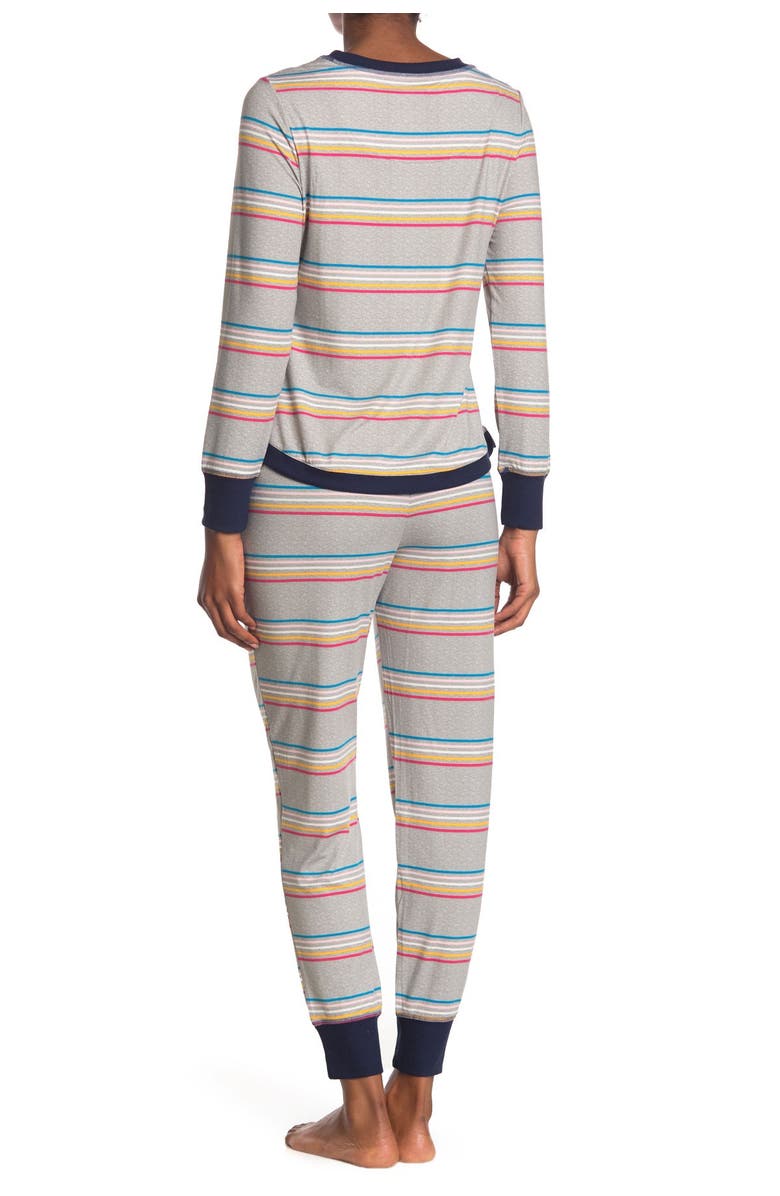 Jane & Bleecker New York Long Sleeve Top & Joggers 2-Piece Pajama Set, Alternate, color, 