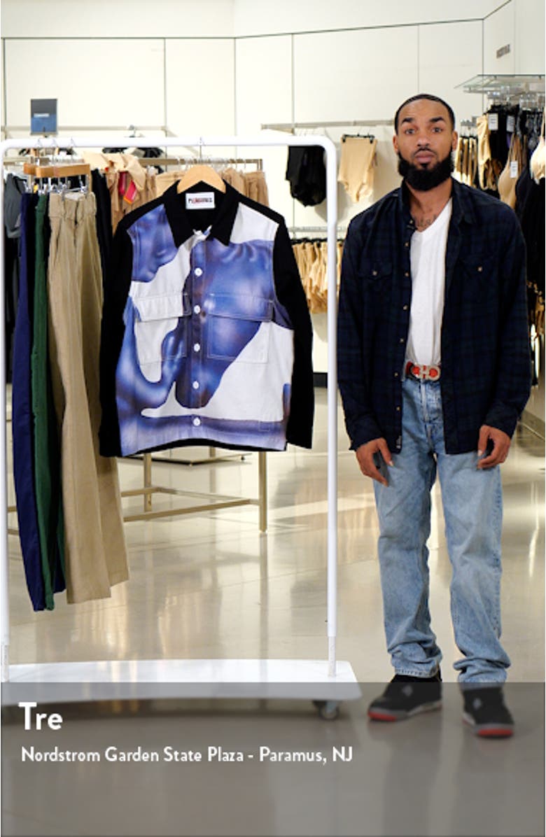 x Austin Lee Horse Graphic Denim Shirt Jacket, sales video thumbnail