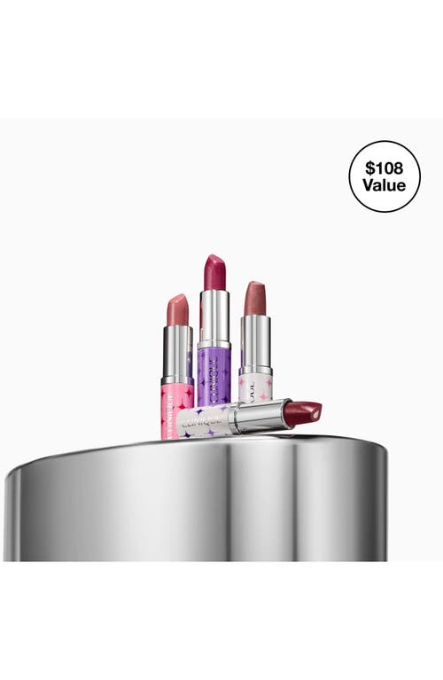 Clinique Kisses Hydrating Longwear Lipstick Set $108 Value In Transparent