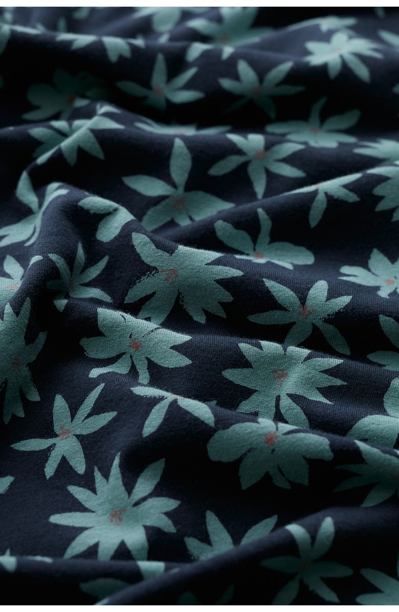 Seasalt Cornwall Mirva Floral Stretch Organic Cotton Jersey Midi Dress, Alternate, color, Tropic Bloom Maritime