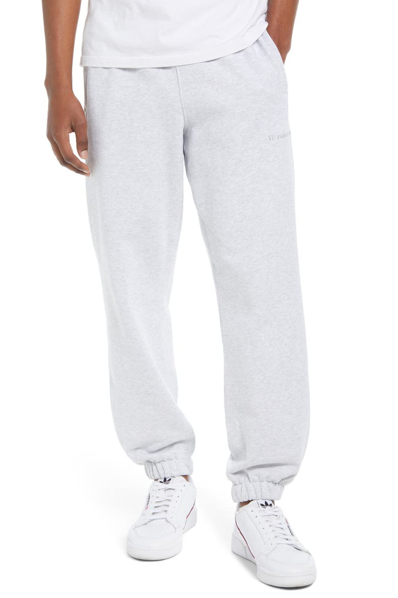 x Pharrell Williams Unisex Sweatpants, Main, color, LIGHT GREY HEATHER