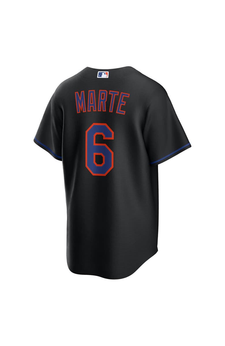 Nike Men's Nike Starling Marte Black New York Mets Alternate Replica Jersey, Alternate, color, Black