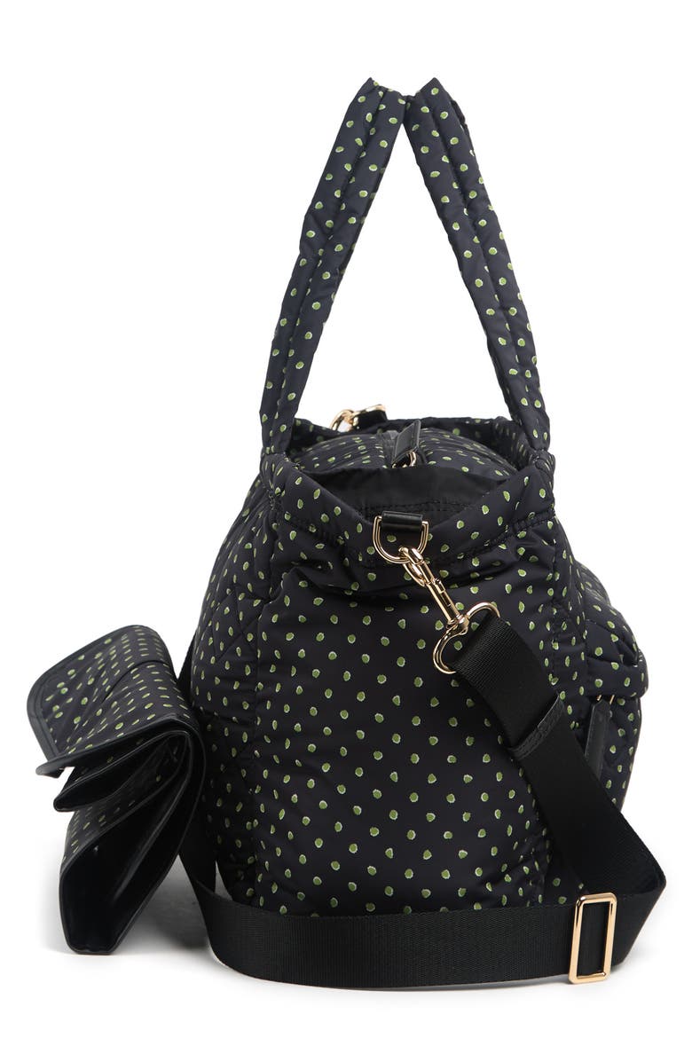 Dot Print Diaper Bag, Alternate, color, PERIDOT DOTS