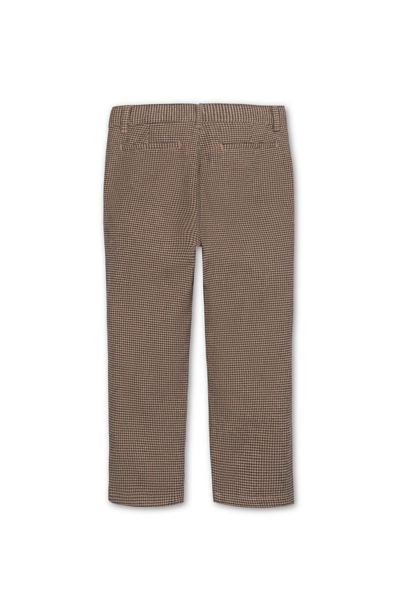Kids' Organic Brushed Suit Pant, Alternate, color, Camel Houndstooth