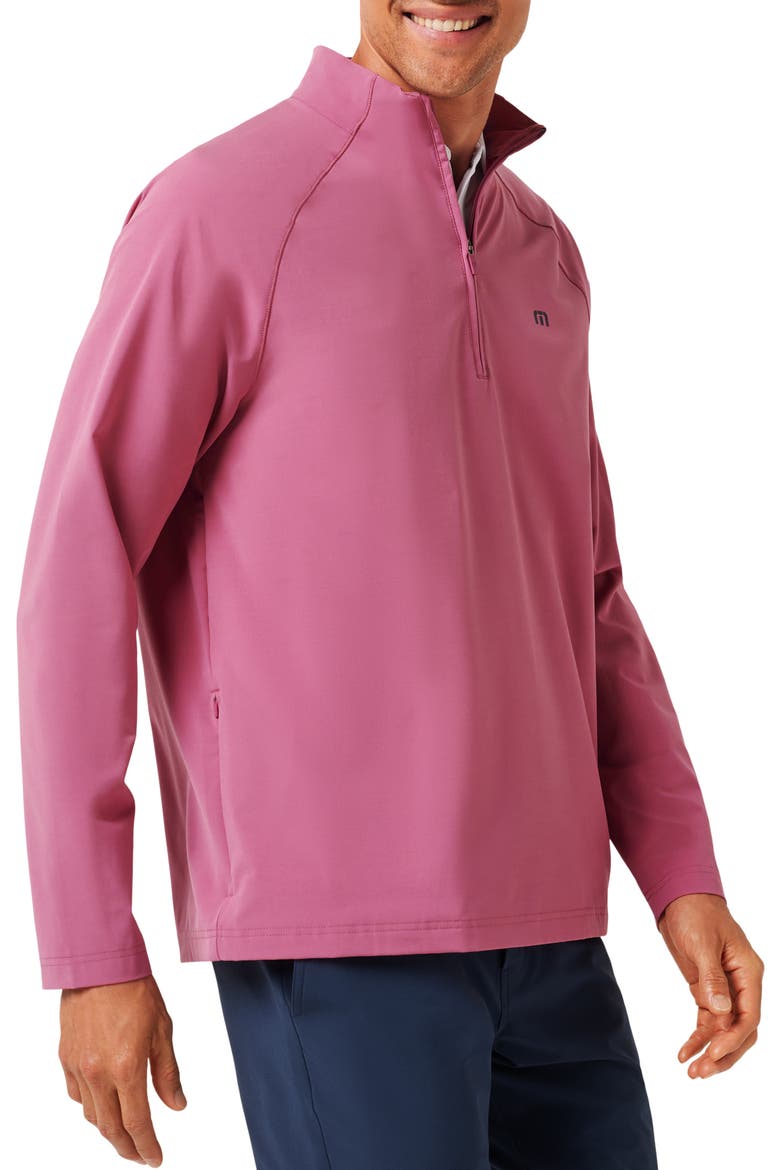 Air Tram Quarter Zip Pullover, Alternate, color, ROSE WINE