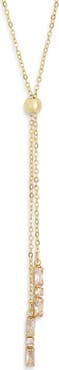 NORDSTROM RACK Cubic Zirconia Y-Lariat Necklace