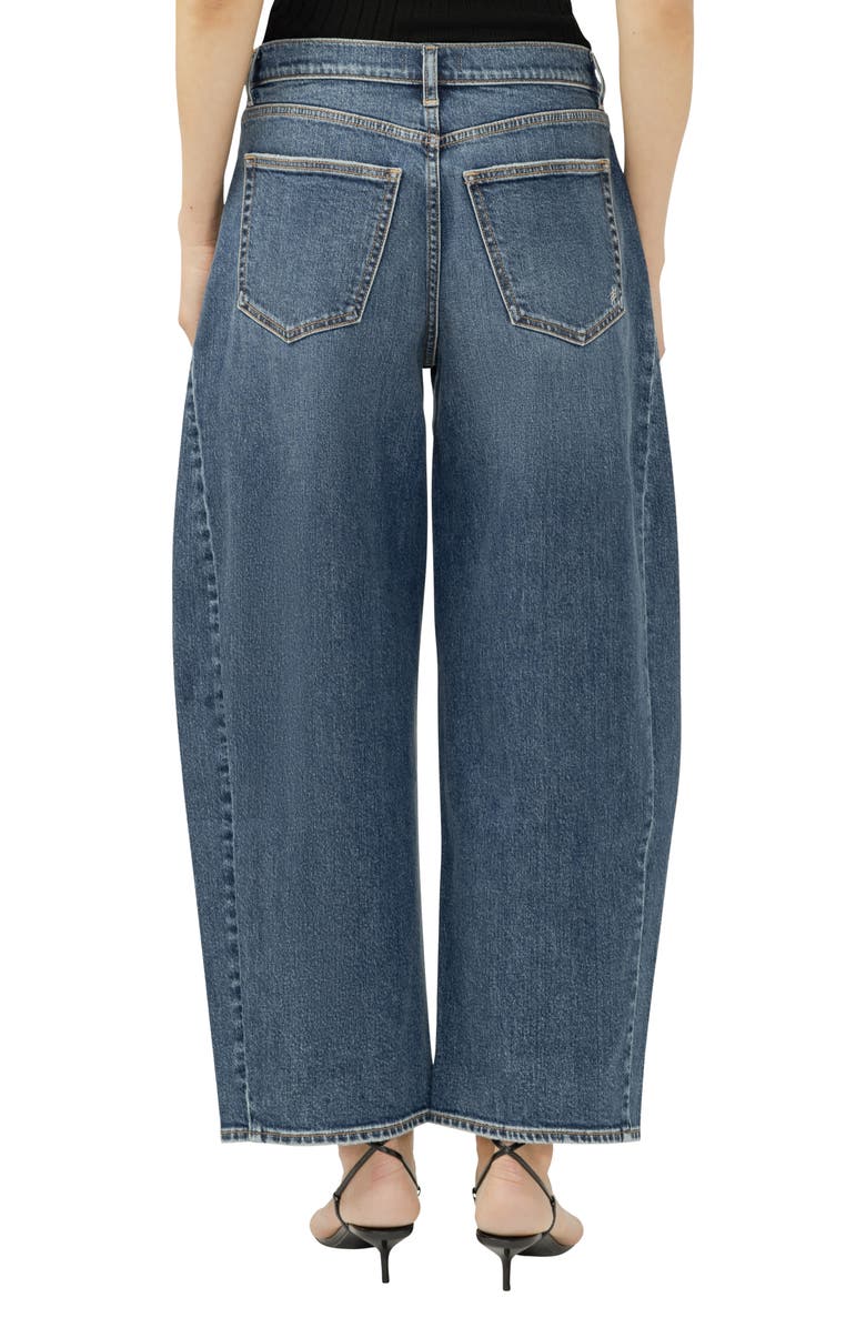 Silver Jeans Co. Horseshoe High Waist Ankle Barrel Jeans, Alternate, color,
