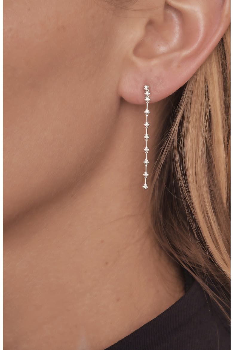 Stiletto Diamond Linear Earrings (Nordstrom Exclusive), Alternate, color, WHITE GOLD/ DIAMOND