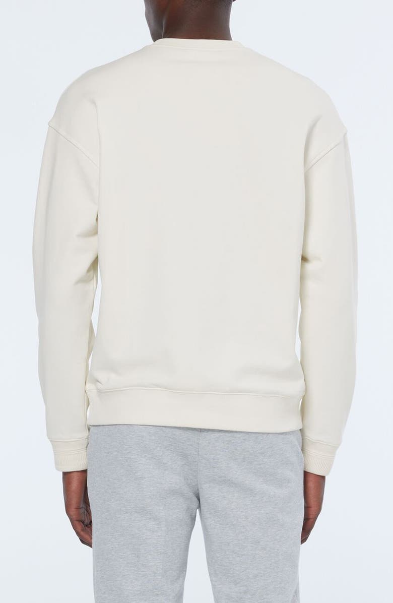 Scotch & Soda Tennis Embroidered Cotton Graphic Sweatshirt, Alternate, color, Swan