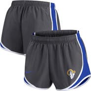 Nike Women's Nike Charcoal Los Angeles Rams Logo Performance Tempo Shorts