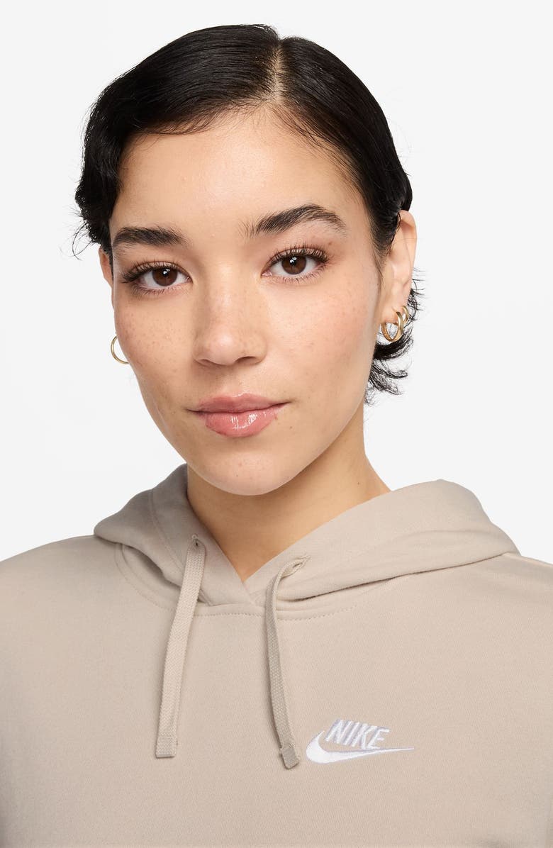 Nike Sportswear Club Fleece Hoodie, Alternate, color, Light Orewood Brown/ White