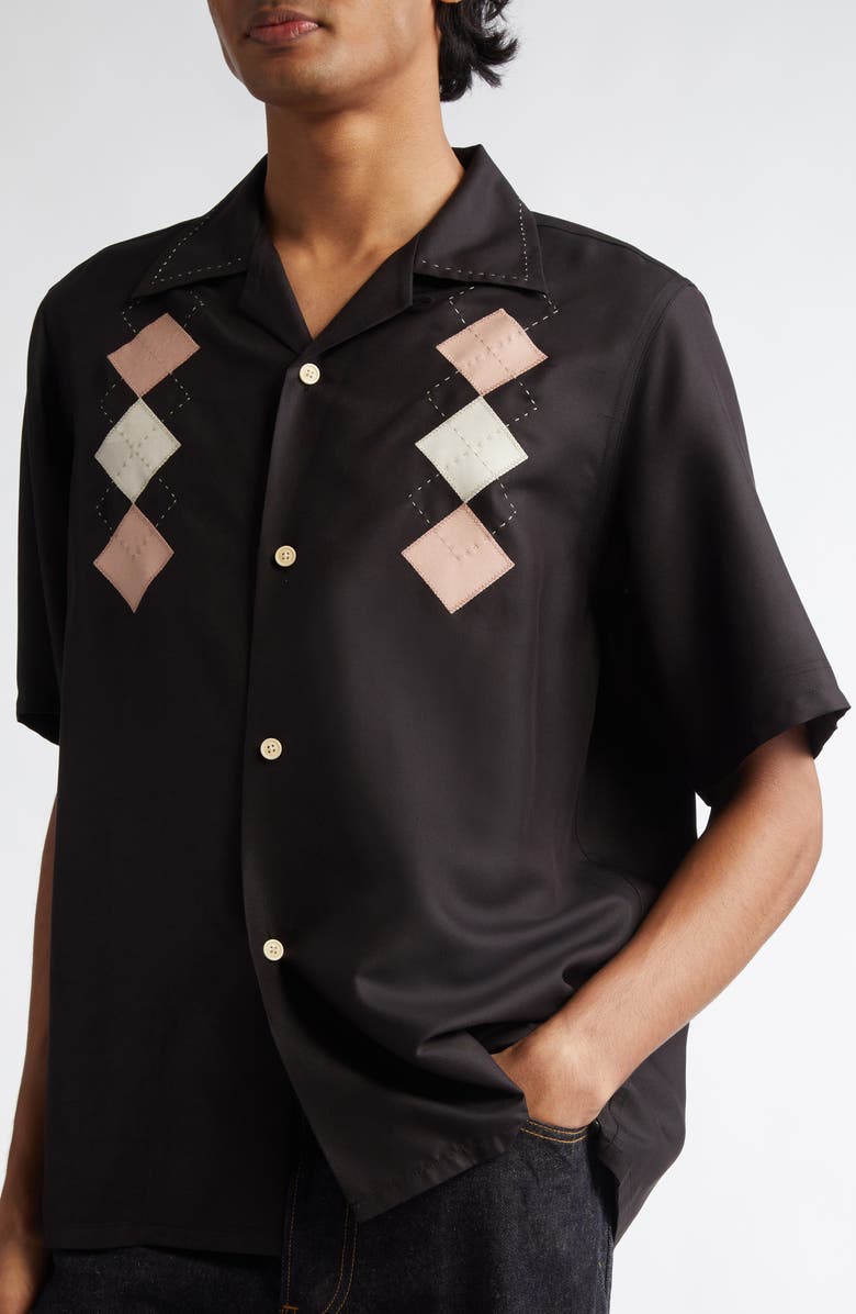 VISVIM Keesey Silk Camp Shirt, Alternate, color, 