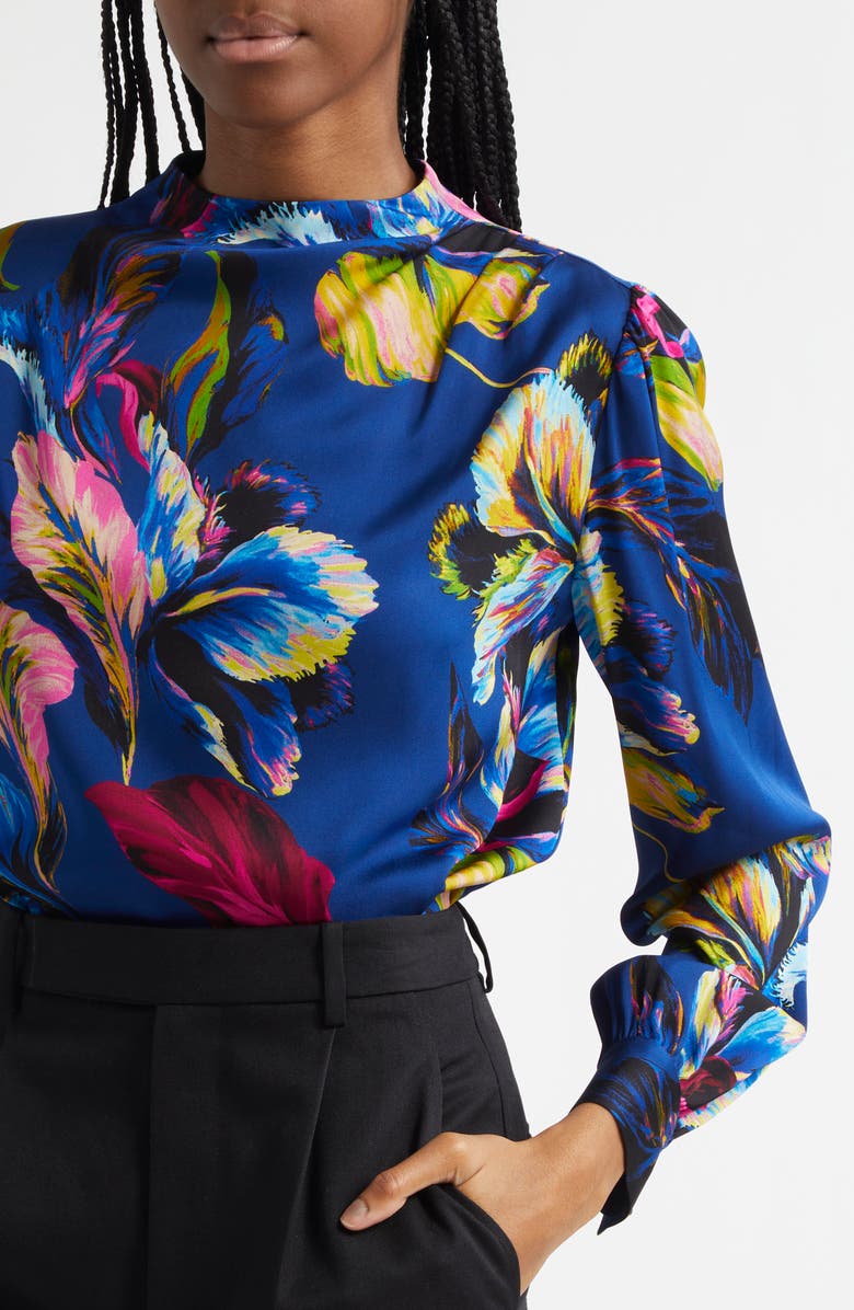 Elie Tahari The Tien Floral Print Top, Alternate, color,
