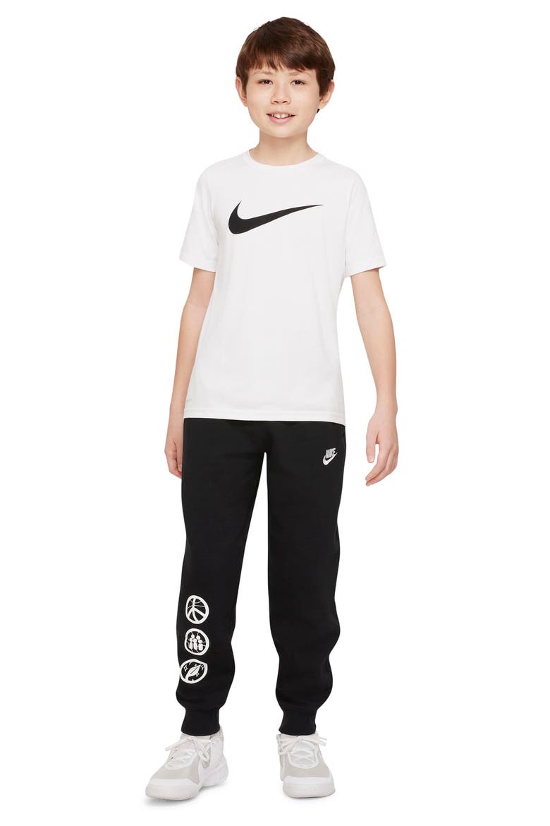 Kids' Culture of Basketball Joggers, Alternate, color, BLACK/ WHITE