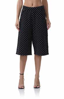 AFRM Conrad Polka Dot Bermuda Shorts