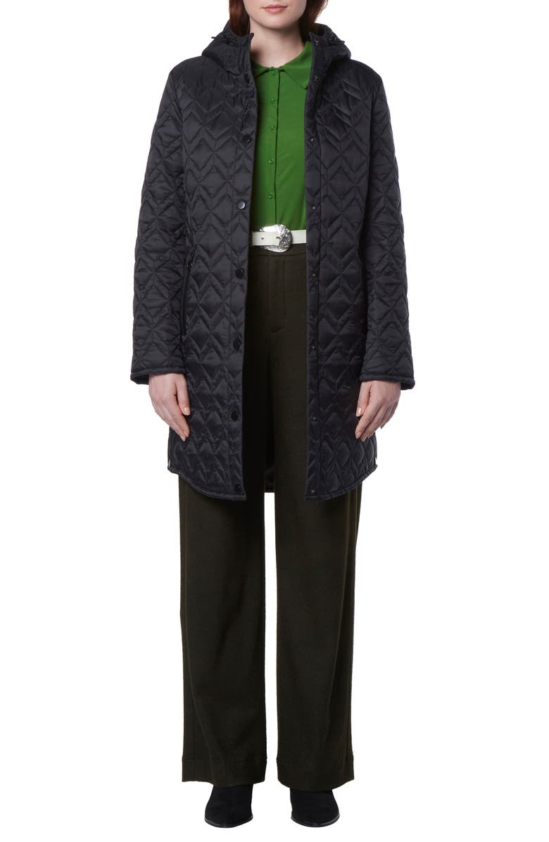 Andrew Marc Rialto Double Diamond Quilted Parka, Main, color, 