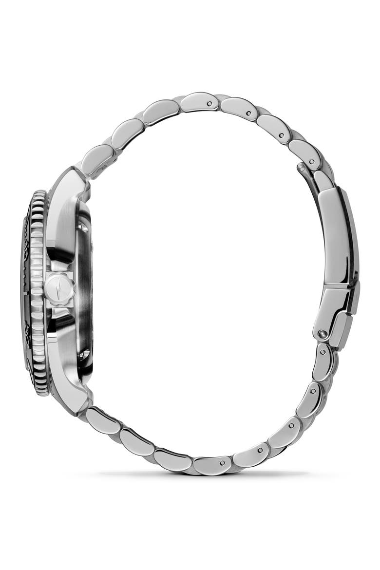 Monster Automatic Bracelet Watch, 43mm, Alternate, color, SILVER/ BLACK