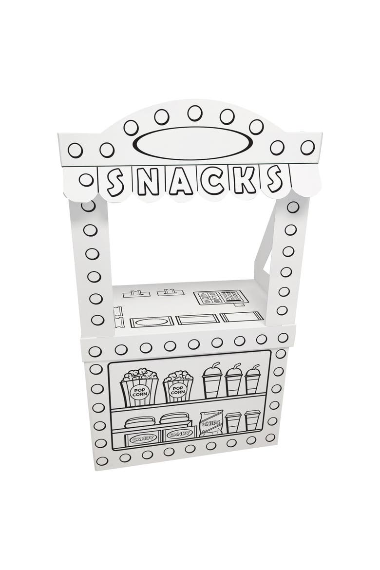 Movie Theater Snack Stand, Decorate A Cardboard Cinema, Main, color, Multicolored
