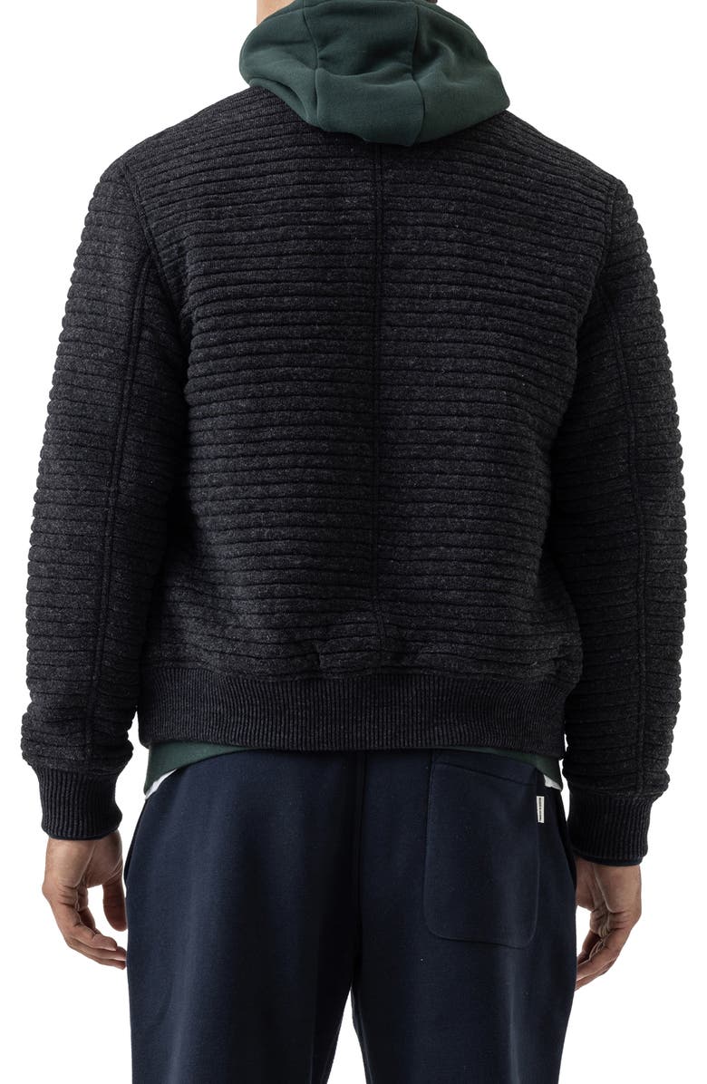 Rodd & Gunn Red Hill Water Resistant Recycled Textured Knit Bomber Jacket, Alternate, color, 