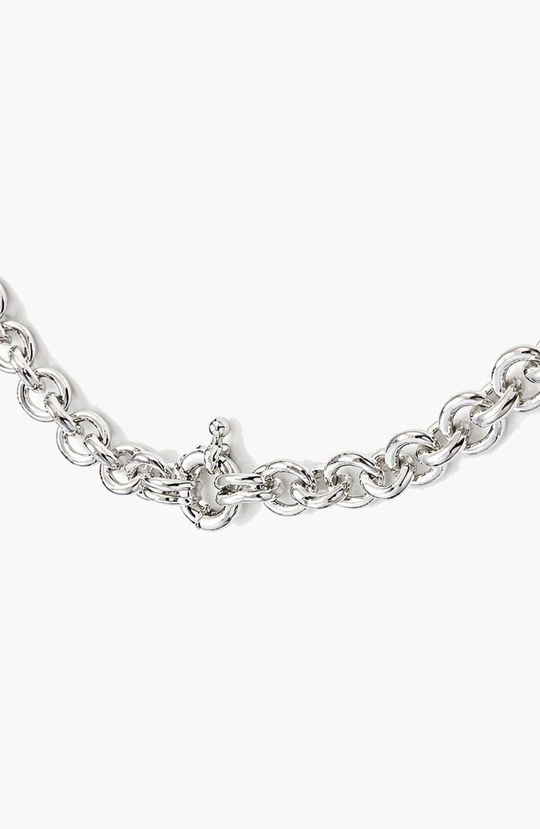 YOJ Oto Chain Necklace in Silver, Alternate, color, Silver