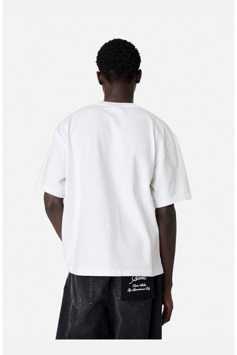 Distort Washed T-Shirt, Alternate, color, White
