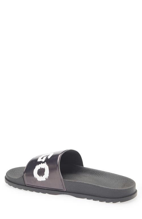 Hugo Boss Boss Match It Slide Sandal In Black