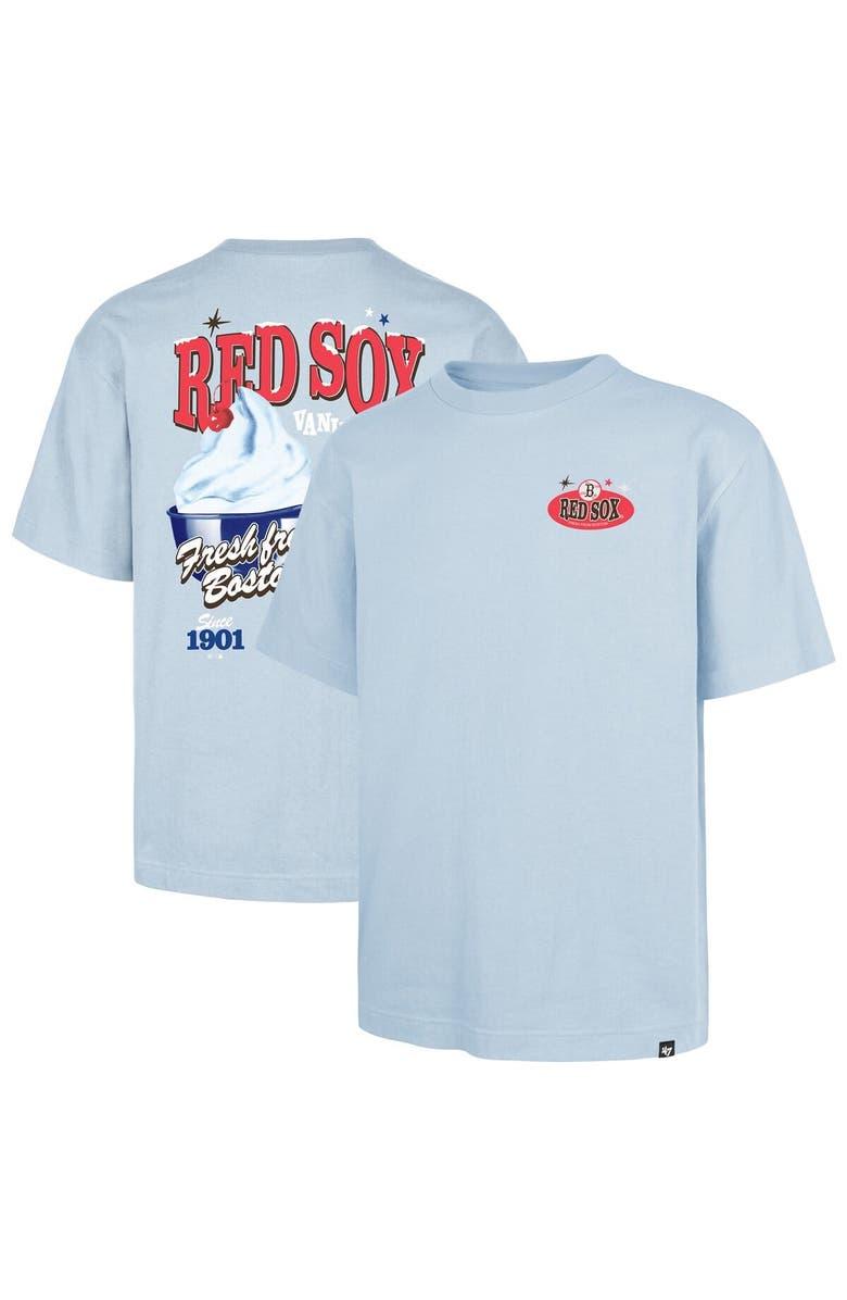 '47 Men's '47 Light Blue Boston Red Sox Ice Cream Parlor Foundation T-Shirt, Main, color, Light Blue