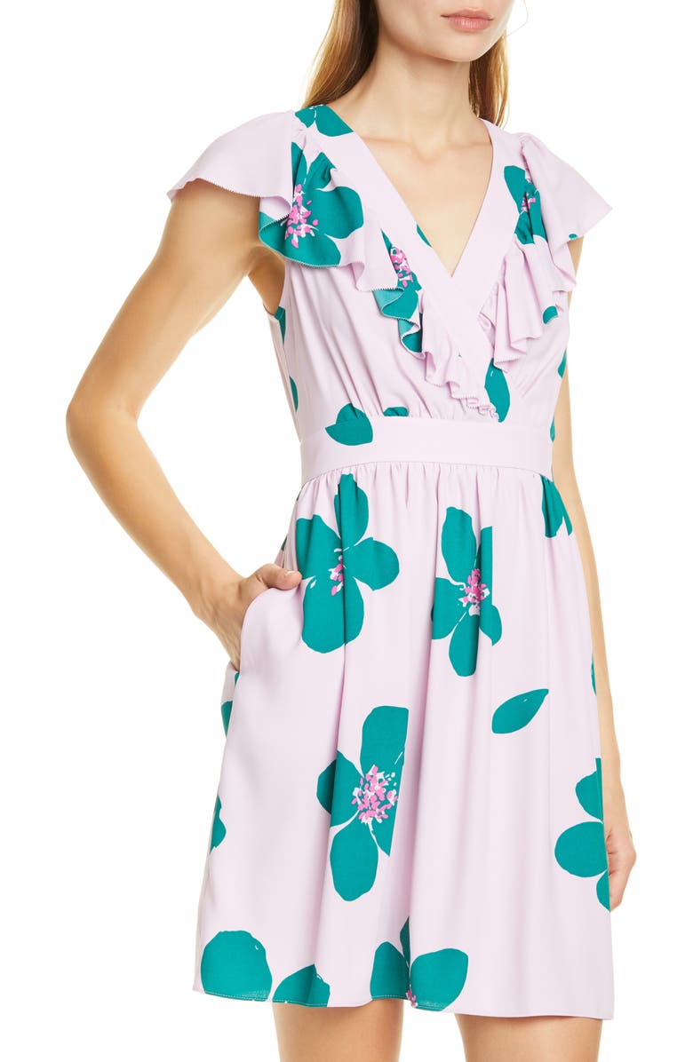 Kate Spade New York grand flora a-line dress, Alternate, color, 