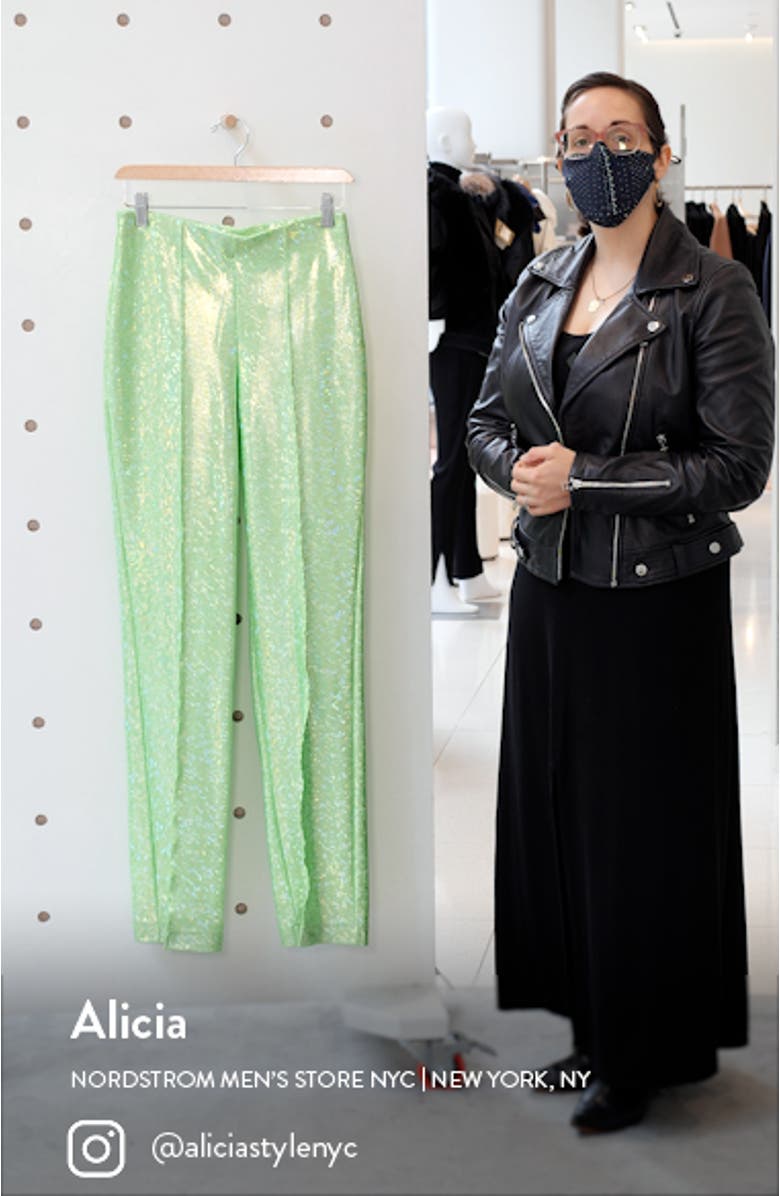 Lissi Texture High Waist Slim Pants, sales video thumbnail