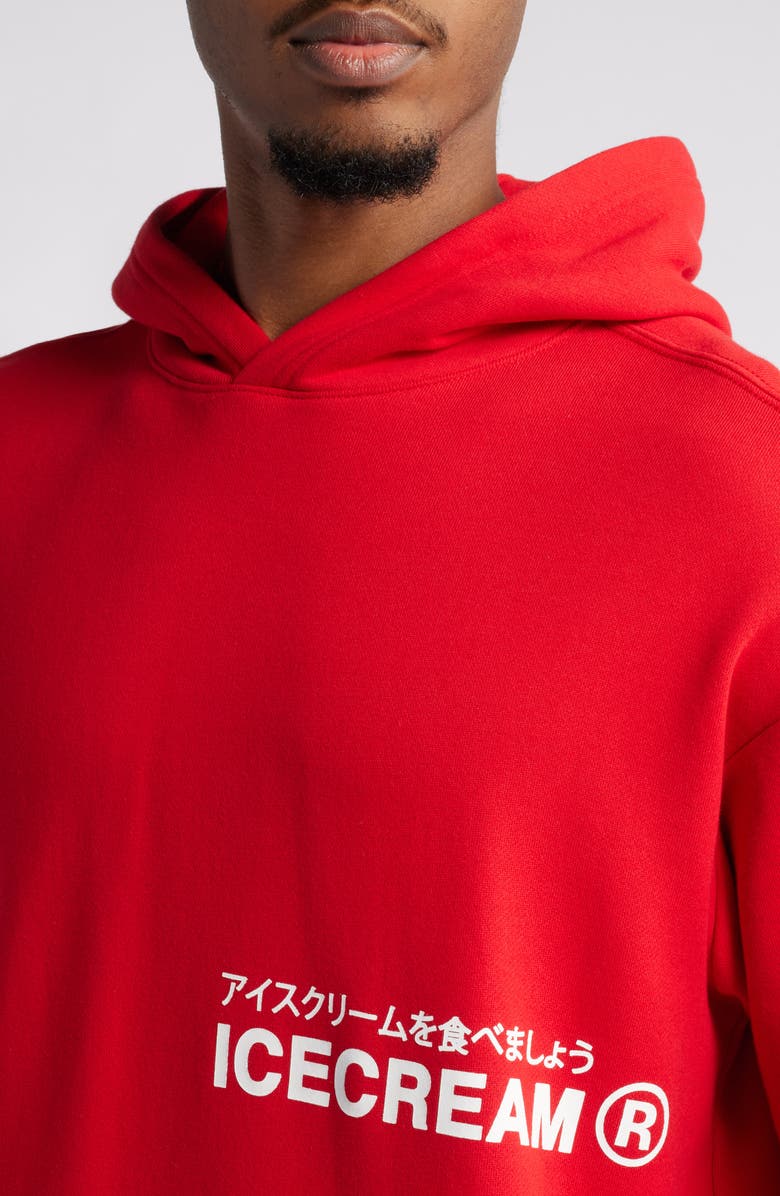 ICECREAM The Truck Graphic Hoodie, Alternate, color, Racing Red