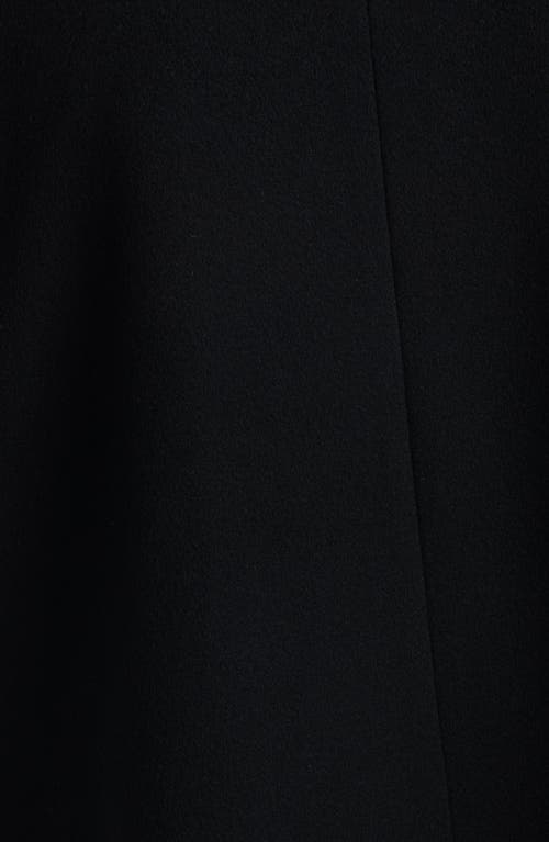 Fleurette Layla Double Breasted Wool Coat In Black