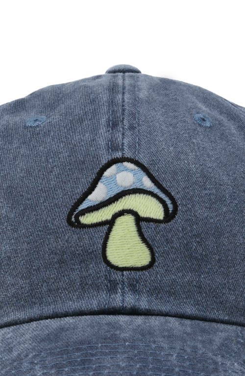 Dalix Mushroom Hat In Washed Navy Blue