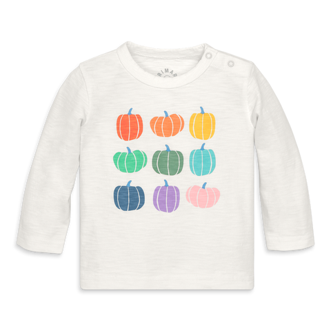 Baby Long Sleeve Rainbow Pumpkin Tee