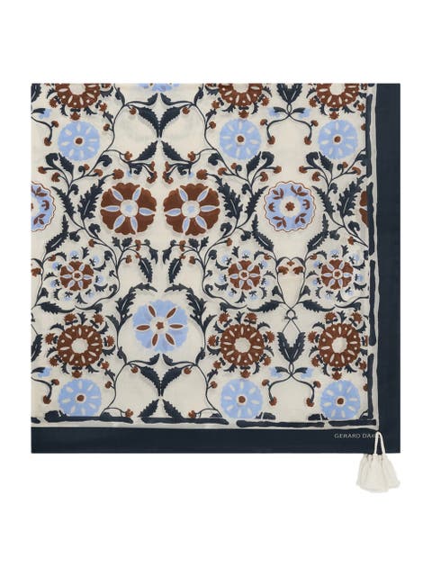 Silk Garden Bloom Square Scarf