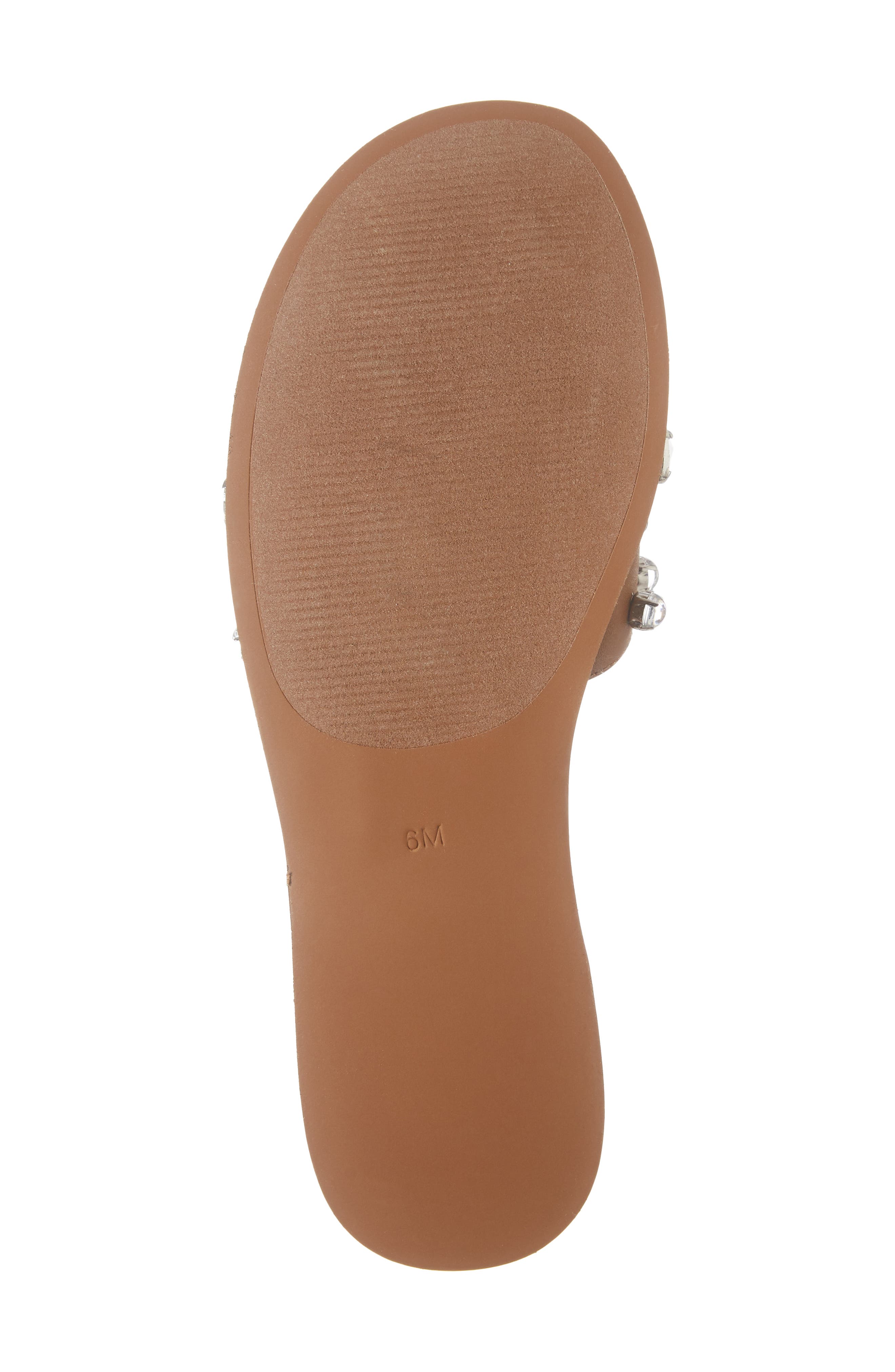 Regent Embellished Slide Sandal, Alternate, color, COGNAC MULE