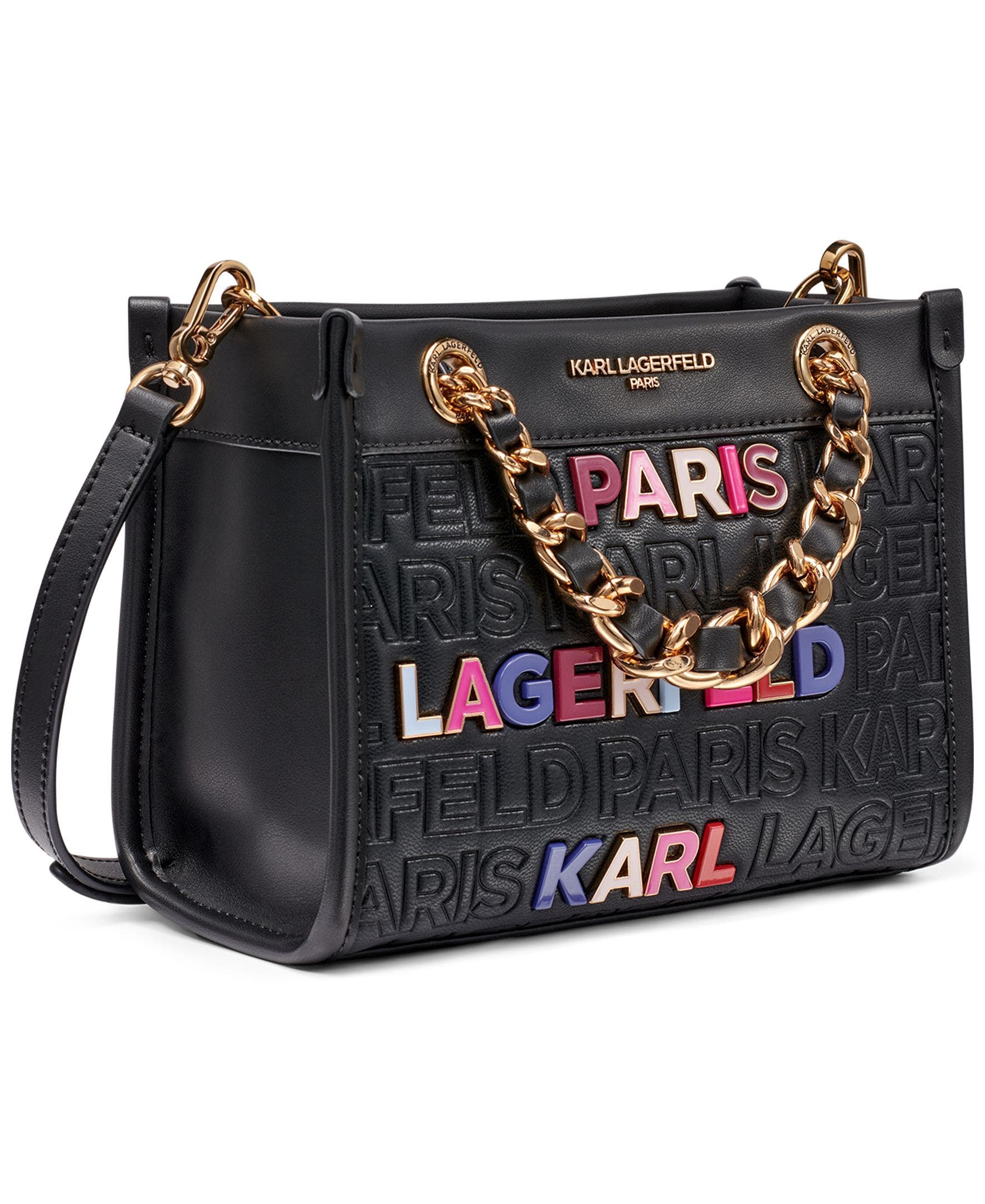 KARL LAGERFELD PARIS Savoie Crossbody, Alternate, color, Black  Multi