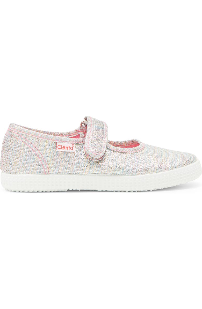 Cienta Mary Jane Sneaker, Alternate, color, Light Rainbow Sparkle