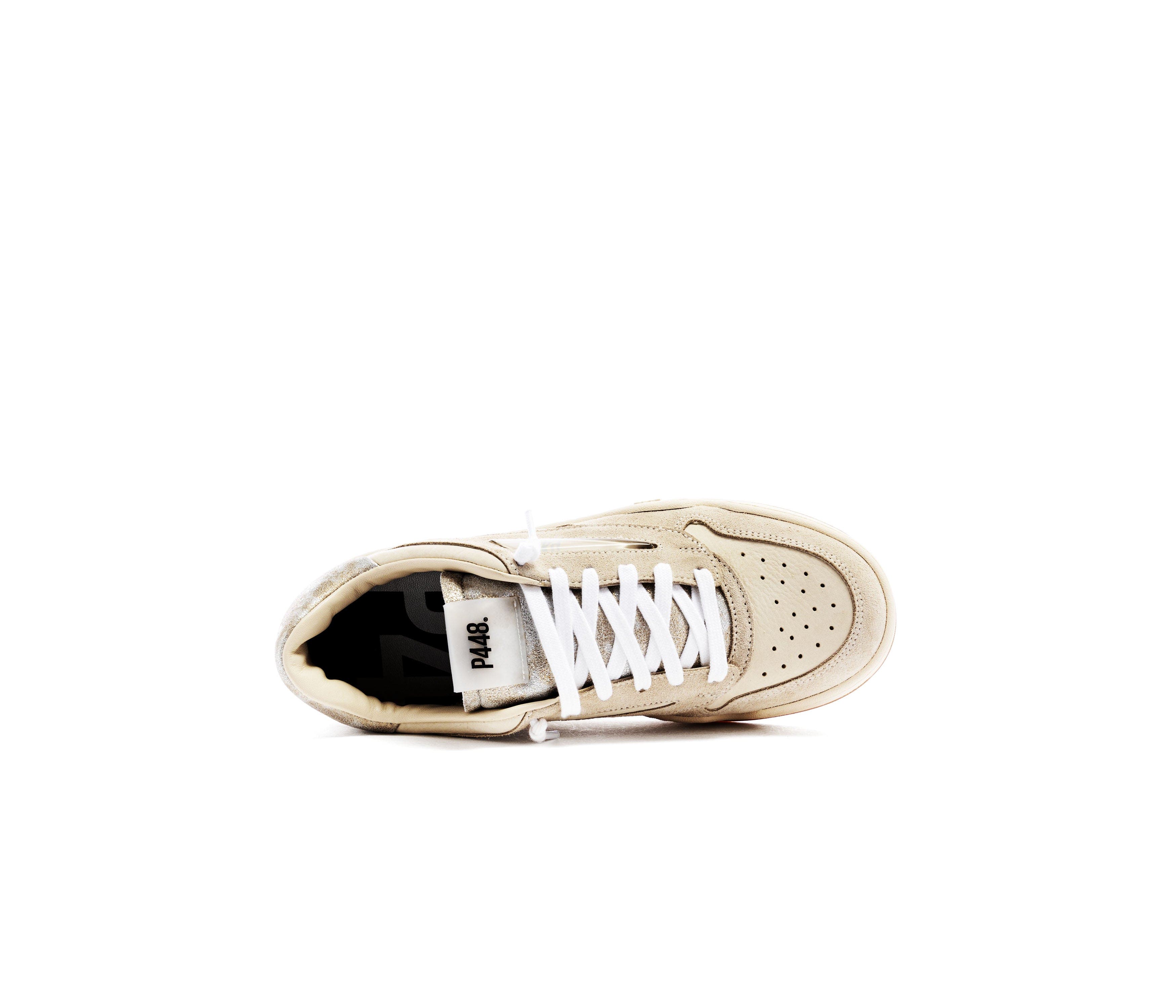 P448 Brixton Sneaker, Alternate, color, Neutral/Silver