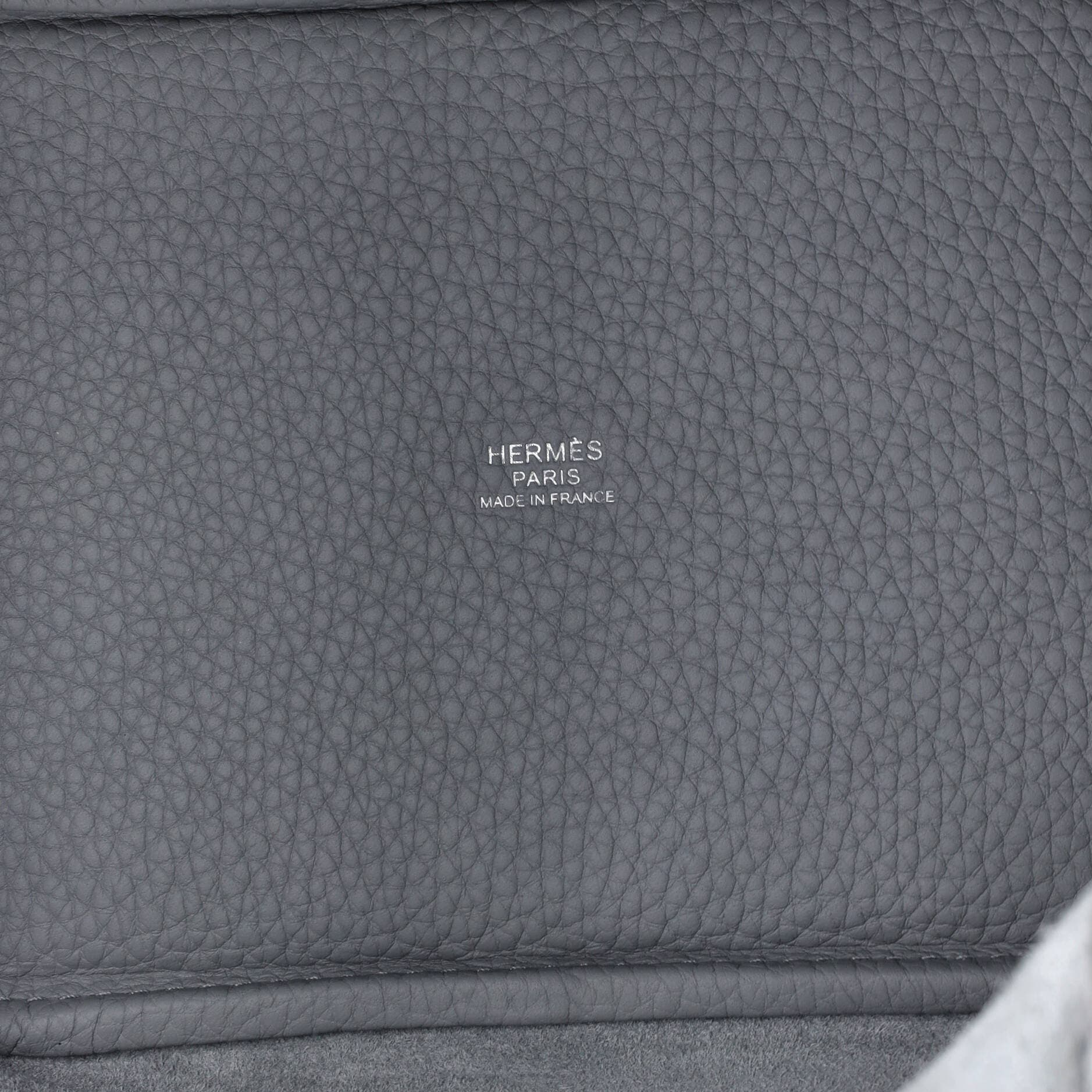 Pre-Owned Hermes Picotin Lock Bag Clemence PM, Alternate, color, Gris Pantin