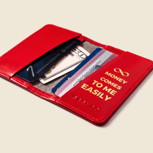Casupo Compact Bifold With Rfid Protection In Red