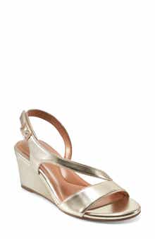 Sezoe Faux Leather Wedge Sandal