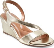 Easy Spirit Sezoe Faux Leather Wedge Sandal