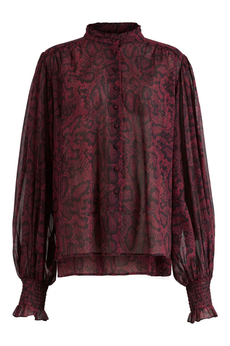 Leonie Stanza Shirt, Alternate, color, BURGUNDY RED