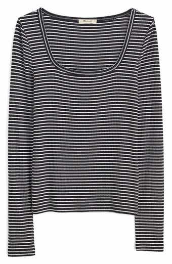 Madewell Square Neck Long Sleeve Top