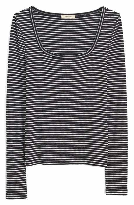 Madewell Square Neck Long Sleeve Top
