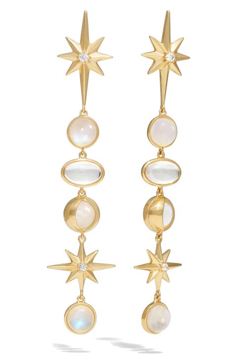 Midnight Reflection Drop Earrings